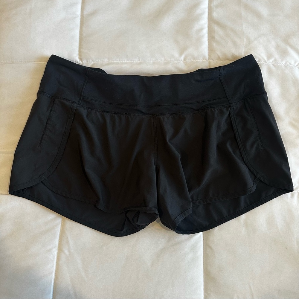 Lululemon Speed Up Shorts In Black Size 10